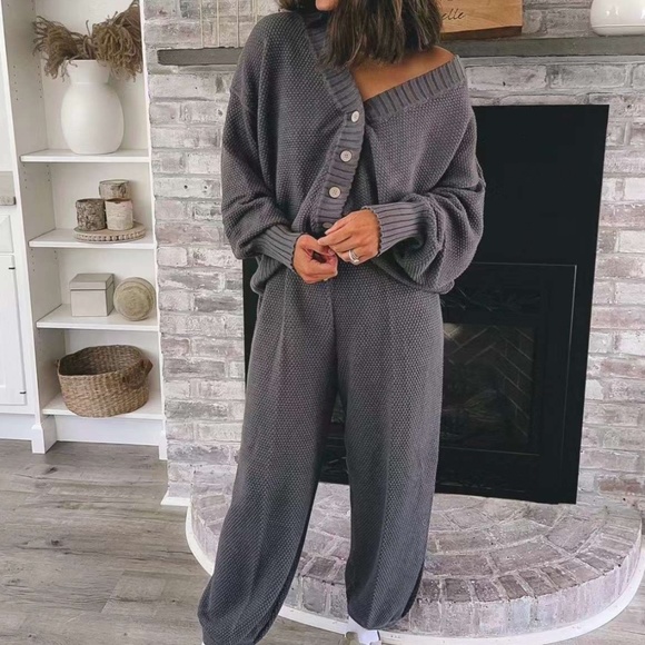 Free People Hailee Cardi Set Small Peppery - Picture 8 of 9